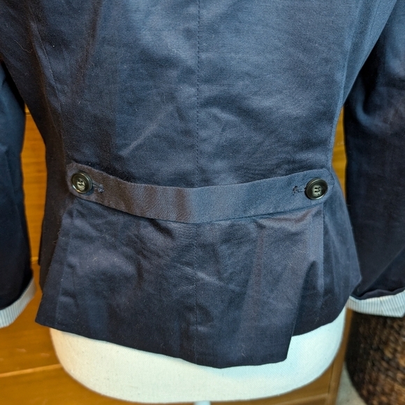 H&M Navy Fitted Blazer SZ 10 - Picture 7 of 13